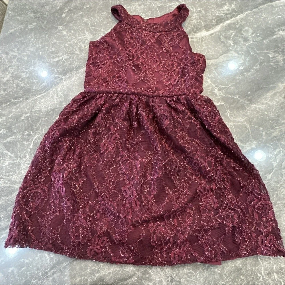 Children's Place Kids Size 8 sleeveless dress Sugar beet NEW WITH TAGS